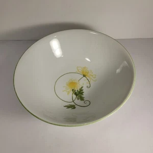 Vintage Denby Fine China gelbe Blume 9" x 3,5" Sockel Schale Portugal 1974 - Bild 1 von 9
