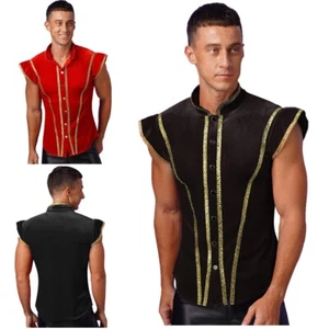 Costume uomo circo maestro dell'anello gilet canotta costume cosplay Halloween - Foto 1 di 96