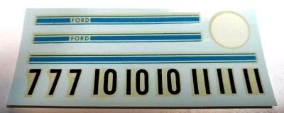 Hoja de calcomanías vintage Strombecker para Ford GT escala 1/32 Foto 1 de 2