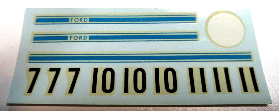 Hoja de calcomanías vintage Strombecker para Ford GT escala 1/32 Foto 1 de 2