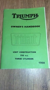 Triumph T150 Trident Owners Handbook Manual 1968 OH3 2nd EDITION TH73C - Picture 1 of 3
