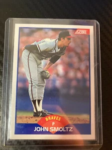 1989 Score John Smoltz #616 Rookie Card RC Atlanta Braves NM HOF - Picture 1 of 2