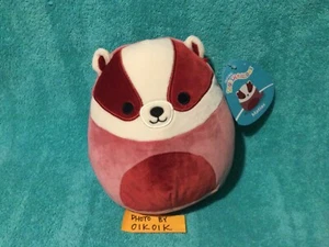 WoW 7-7.5” Matias Honey Badger Red Pink Squishmallow Plush Toy 2023 Sugar Glider - Picture 1 of 3