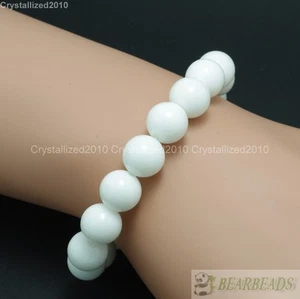 Wholesale Handmade Natural Gemstone Round Bead Bracelet Healing Chakra Reiki 6mm - Picture 1 of 72