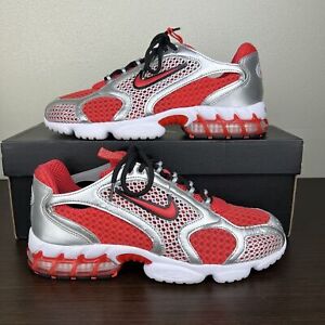 Rare Nike Air Zoom Spiridon Cage 2 Track Argent Gris Rouge CJ1288-600 Homme...