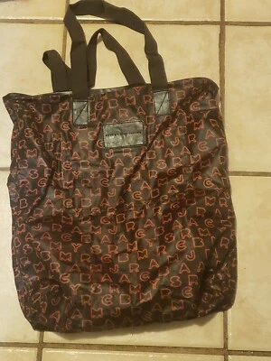 Bolso Shopper Marc By Marc Jacobs Marrón Naranja Nylon Ligero  Foto 1 de 4