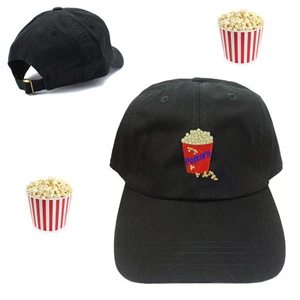 Novelty Design New Movie Popcorn 100% Cotton Baseball Cap Unique Hat - Picture 1 of 1