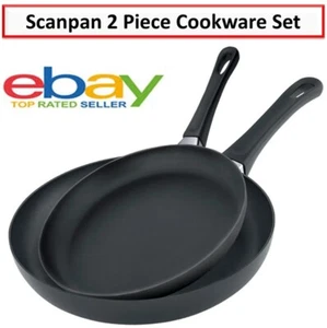 Scanpan 2pc Frying Pan Non Stick Frypan Set 20cm 28cm Oven Safe Cookware Cooking - Picture 1 of 8