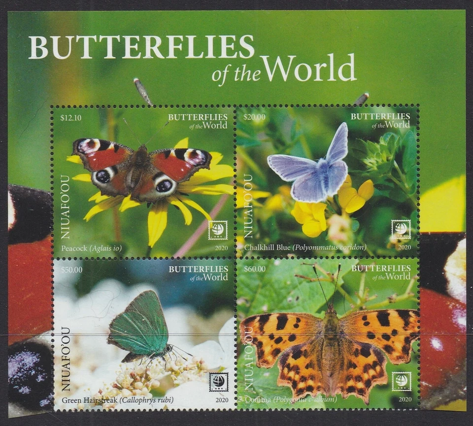 Niuafo'ou (2020) Butterflies of the World, Part II, Large Stamp - BK/4, Top - Image 1 of 1
