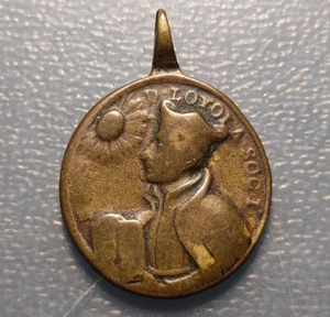 MEDALLA RELIGIOSA JESUITA SAN IGNACIO LOYOLO SAN FRANCISCO XAVIER JAVIER 7,53g - Picture 1 of 2