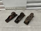 Lot Of 3 Vintage Block Planes Stanley No.220 & 2 Others