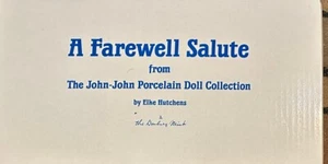 John John JFK Jr Abschiedsgruß Feder Danbury Mint Porzellanpuppe Elke Hutchens - Bild 1 von 4