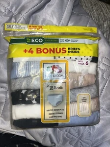 NIP~ Fruit of the Loom~ Girls Cotton Brief Underwear 18 Pk Panties Size 6 - Picture 1 of 2