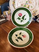 2 Stangl Pottery 7.3/4"  Bowls Thistle Trenton New Jersey