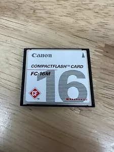 Canon Genuine 16MB FC-16M MEGABYTE CF Compact Flash Camera Memory Card, WORKS - Picture 1 of 2