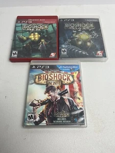 Bioshock 1, 2, Infinite Lot (Sony PlayStation 3) Complete Set! PS3 Tested - Picture 1 of 24