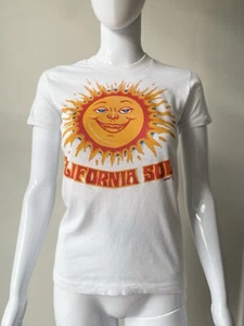 Vintage XS S T Shirt 70s Cotton Single Stitch California Sun Sol VGUC - Picture 1 of 14