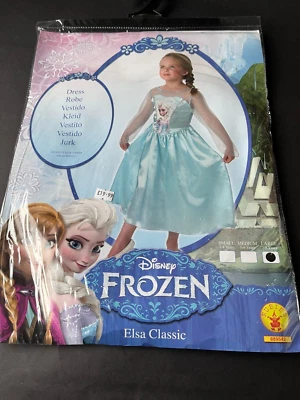 Nuevo Rubíes Disney Frozen Elsa Clásico Vestido/Bata Niñas Disfraz 7-8 años Foto 1 de 4