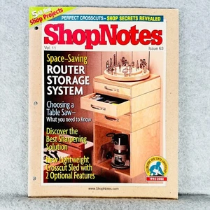 ShopNotes Magazine Vol 11 Issue 63 Space Saving Router Storage System - Picture 1 of 3