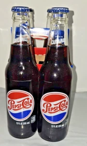 Pepsi Real Sugar 4 Pack 12oz Glass Bottles BEST DATE Sep 10 2025 Free Shiping - Picture 1 of 3
