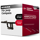 Produktbild - Für Compass MK49 (Auto Hak) Anhängerkupplung abnehmbar + E-Satz 7pol universell