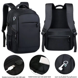 Men Women Backpack Large Durable Travel Rucksack School Bookbag 15.6" Laptop Bag - Picture 1 of 15