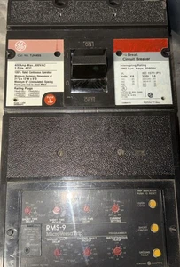 400 Amp GE TJH4SS Hi-Break Circuit Breaker & RMS-9 MicroVerse TS20LSIGT2 Clean - Picture 1 of 3