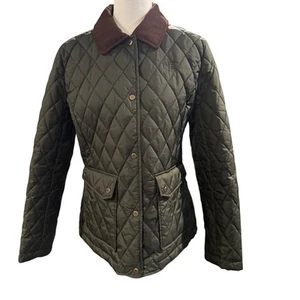 LAUREN RALPH LAUREN Diamond Quilted Barn Coat in Green Size M - Picture 1 of 10