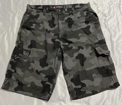 Pantalones Cortos Carga SouthPole Talla 38 Para Hombres Camuflados Sueltos Ropa de Calle Hip Hop Y2K RipStop Foto 1 de 4