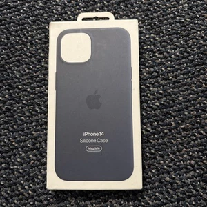 Apple Silicone Case with MagSafe for iPhone 14 - Storm Blue - Photo 1 sur 2