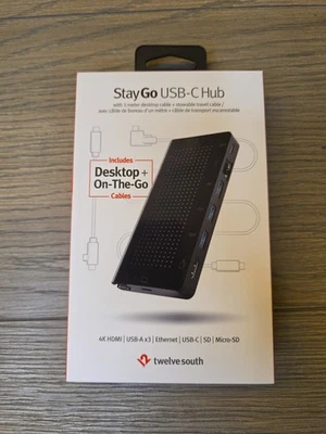 Twelve South StayGo | Hub USB-C para MacBooks, Laptops y iPad Pro Tipo C Foto 1 de 2