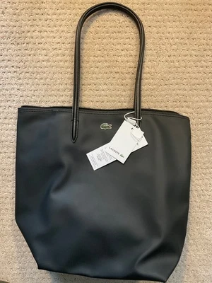 Auténtico Bolso de Mano de Compras Vertical LACOSTE NOIR Negro para Mujer - Talla Grande Foto 1 de 4