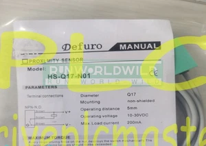 1Pcs New For Defuro proximity switch HS-Q17-N01 10-30VDC~ - Picture 1 of 3