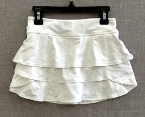 ATHLETA GIRL Swing Skort White Layered Athletic skirt Size SMALL 7 years - Picture 1 of 14