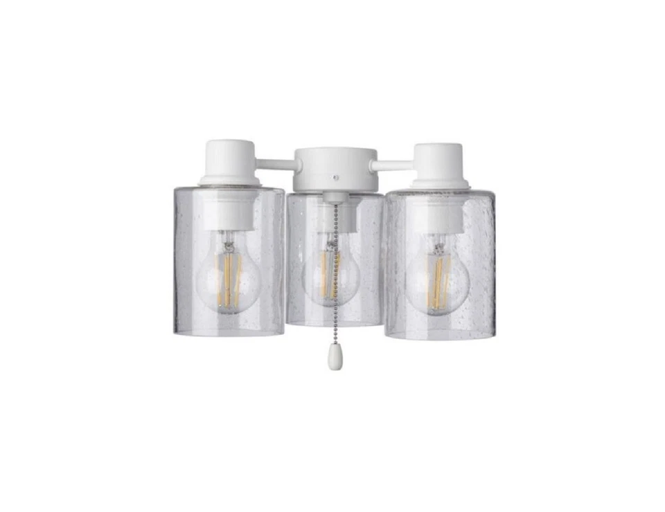 Kit de luces de ventilador de techo blanco de 3 luces de centeno luminancia kathy ireland HOME LK49DSW Foto 1 de 1
