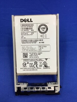 0VCWFG Dell 1.92TB SAS 12Gb/s Read Intensive 2.5in SSD VCWFG HUSMR1619ASS204 - Image 1 of 3