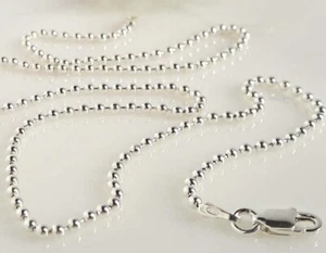 Kugelkette Silber 925 Kugel rund 1,8 Kette Armband 17-80 cm Sterlingsilber ka136 - Bild 1 von 4