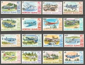 NORFOLK ISLAND 1980 - 81 PLANES - Foto 1 di 2