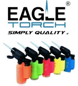 Eagle Torch 45 Degree Jet Flame Refillable Torch Lighter (Neon Colors) - 5 Pack - Picture 1 of 12