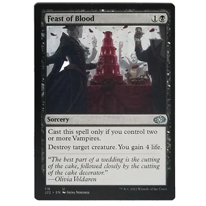 Juego x4 Feast of Blood J22 Magic The Gathering M/Nm Poco común Black Sorcery TCG CCG - Imagen 1 de 3