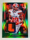 JARVIS LANDRY 2020 PANINI CERTIFIED GAMERS GREEN 3/5 SSP JERSEY PATCH BROWNS
