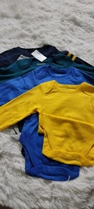 Baby One Piece Romper Bodysuit Long Sleeve Brand New 4Pack - Picture 1 of 6