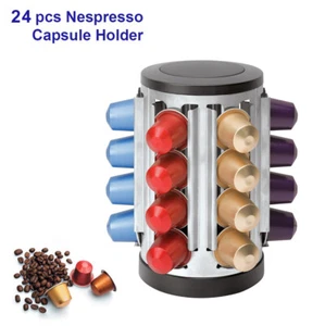 Coffee Capsule Holder, Rack, Stand, Stainless steel, Hold 24pcs Nespresso Caps - Picture 1 of 3