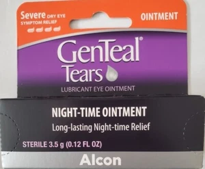 Genteal Tears Lubricant Eye Ointment, Night-Time Ointment - 3.5 gm (Pack of 4) - Picture 1 of 2