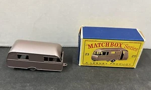 Vintage Lesney Matchbox Series No. 23 Bluebird Dauphine Caravan Trailer w/ Box - Picture 1 of 6