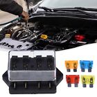 Wear Resistant 4 Way ATO Blade Fuse Box for Vehicles Plug and Play (12V/24V)