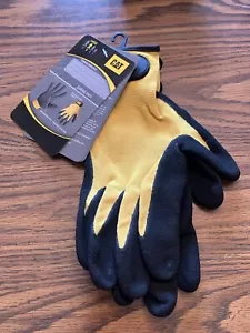 Guantes recubiertos de nitrilo de células de espuma amarilla Caterpillar talla grande - Imagen 1 de 4