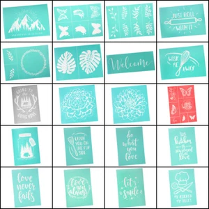 Craft County Self-Adhesive Silk Screen Printing Mesh Transfer - Shirt DIY Decor - Picture 1 of 39