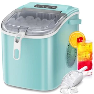 Yopower Portable Ice Maker Commercial Machine Ice Cube 12KG Bar Countertop Green - Picture 1 of 12