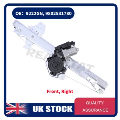 For Citroen C4 MK2 / DS4 11-18 Front Driver Right Window Regulator with Motor - Image 1 of 4